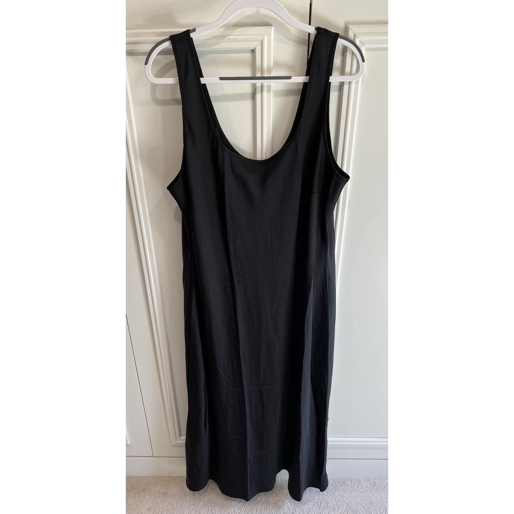 Old Navy Sleeveless Satin MIDI Dress Women's Size XL Tall Minimalist Modest
